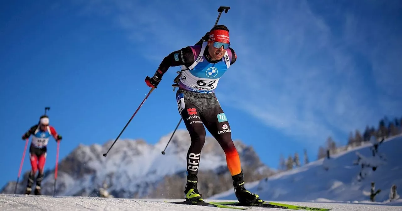 Biathlet Nawrath Verfolgungs-Achter in Hochfilzen