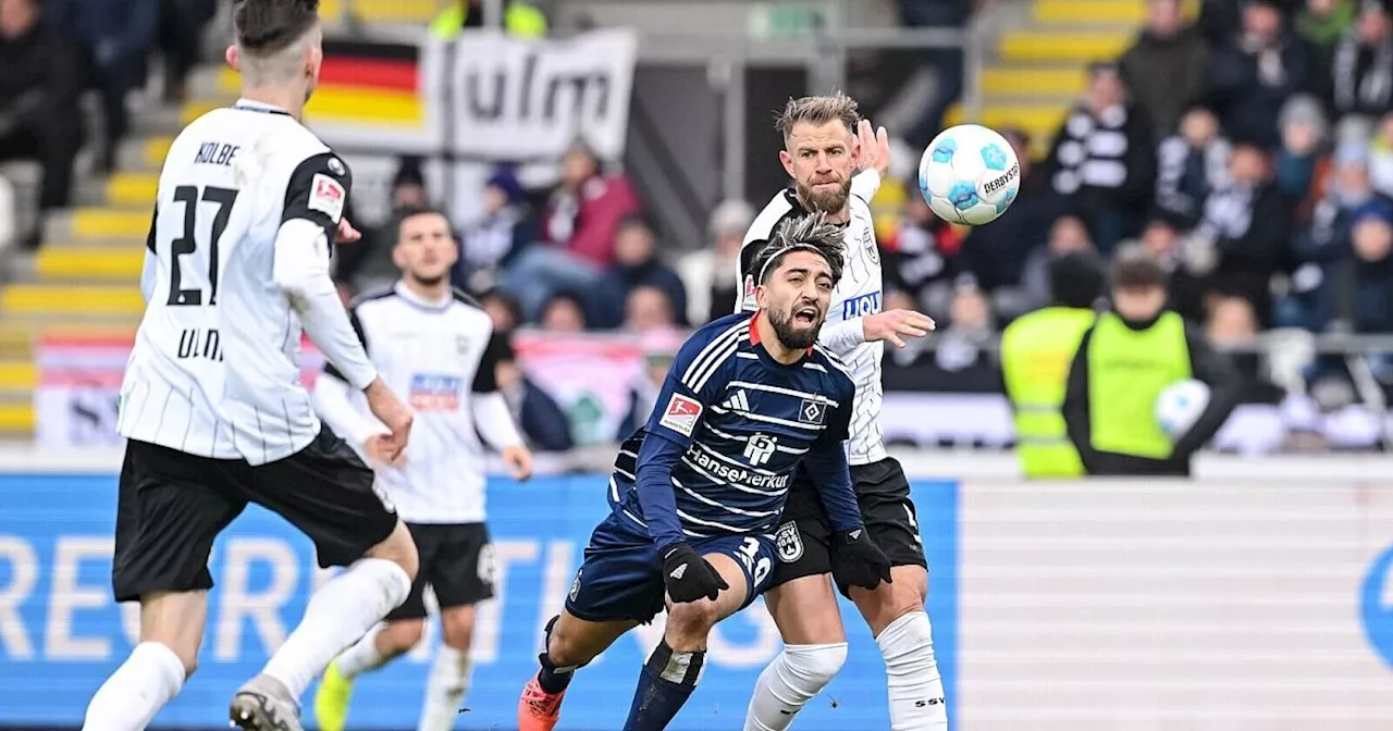 Nächster Rückschlag für HSV - 1:1 in Ulm