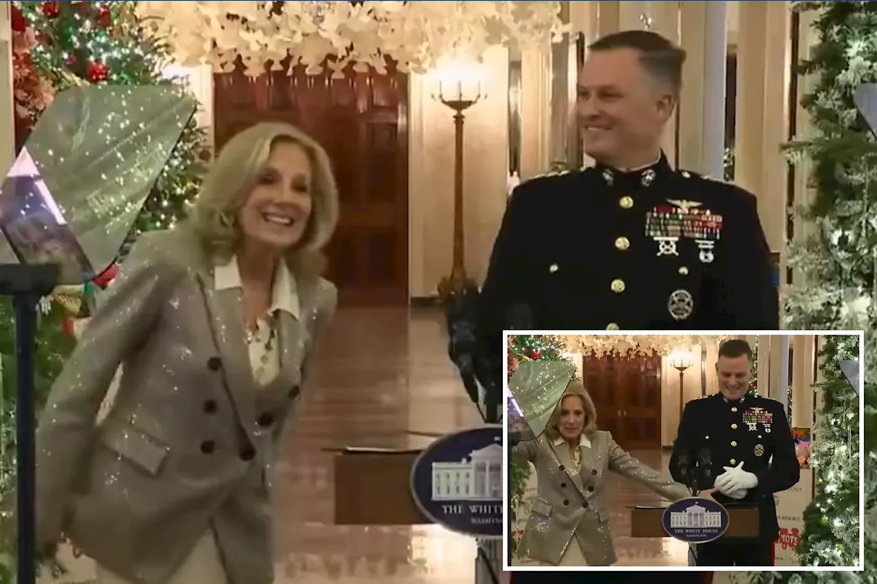 Jill Biden schooled by children at White House toy drive event in priceless moment