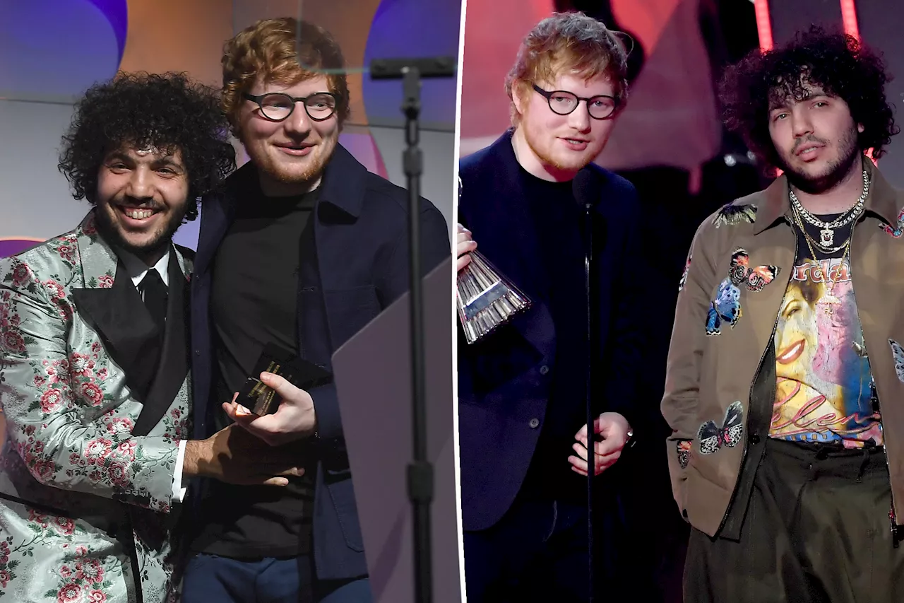 Ed Sheeran claims Benny Blanco forced him to travel to UK by boat for 10 days because producer is 'scared of flying'