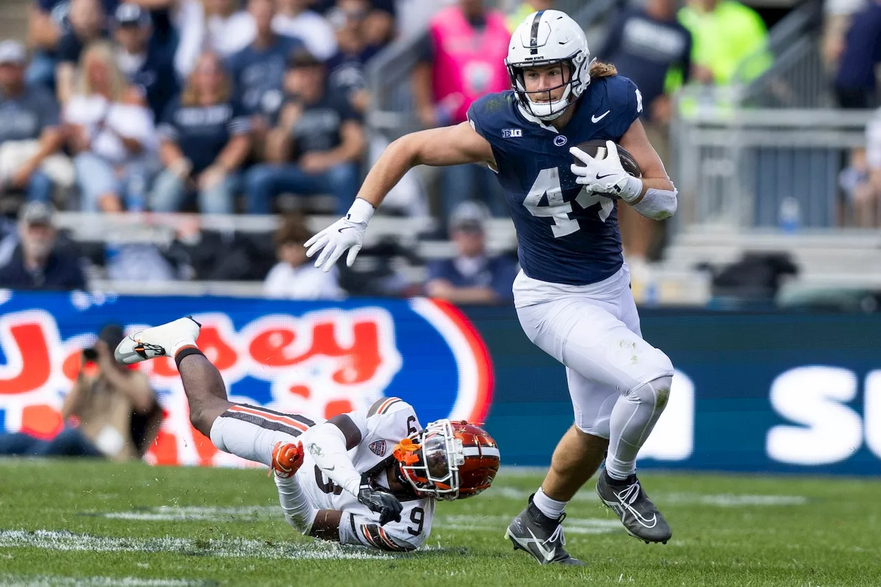 Where did Penn State TE Tyler Warren finish in the Heisman Trophy voting?