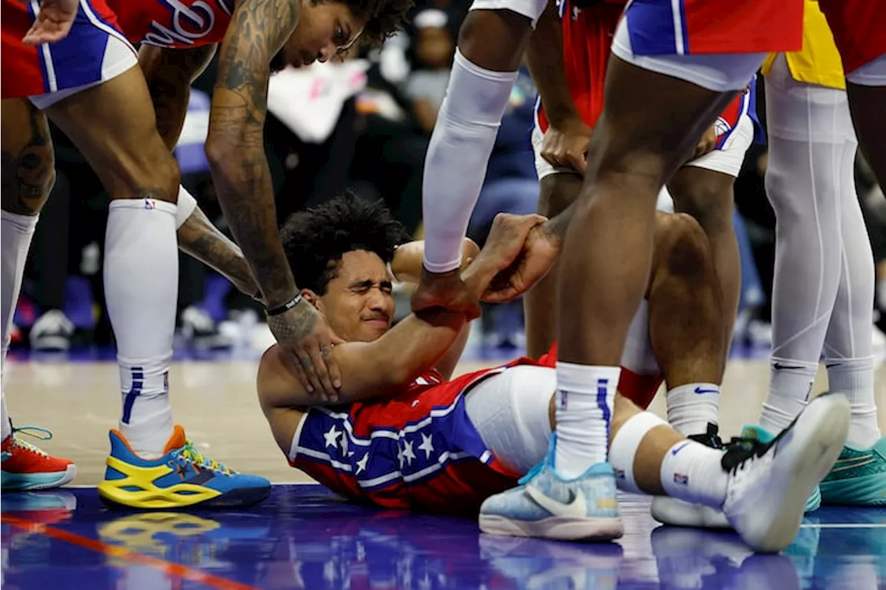 Sixers rookie Jared McCain sustained knee injury in loss to Indiana Pacers, will undergo surgery