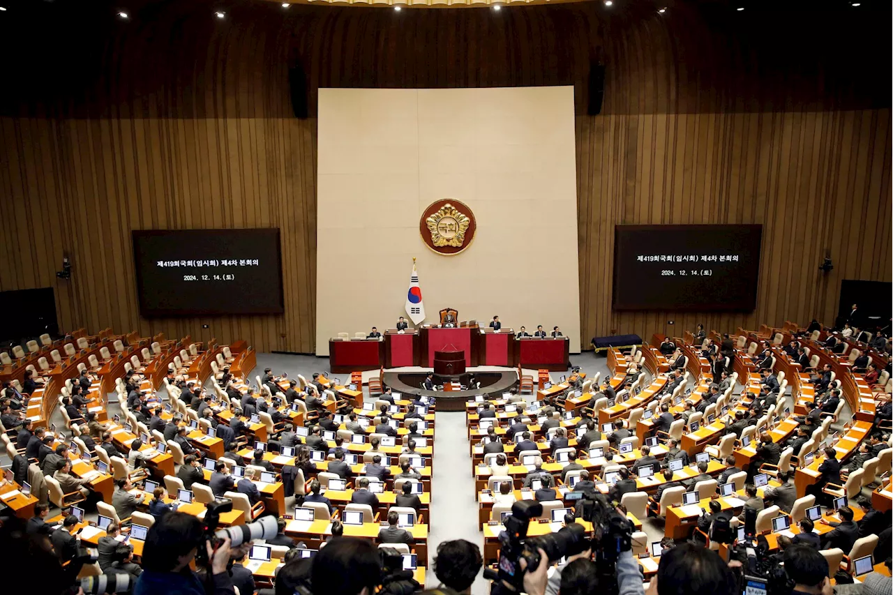 South Korea lawmakers vote in a second bid to impeach Yoon over martial law debacle