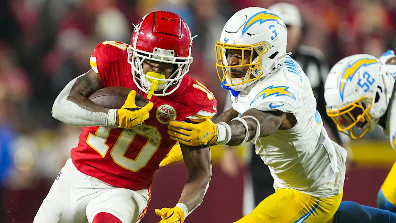 NFL World Stunned by Isiah Pacheco's Fine for Innocuous Play During Chiefs-Chargers