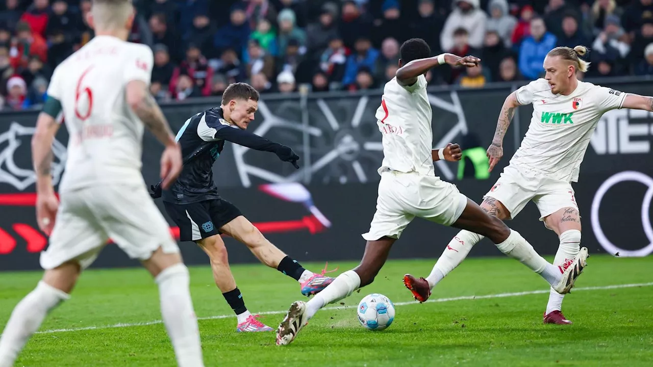 Fußball-Bundesliga: Bayer verkürzt auf Bayern - Cooles 2:0 in Augsburg