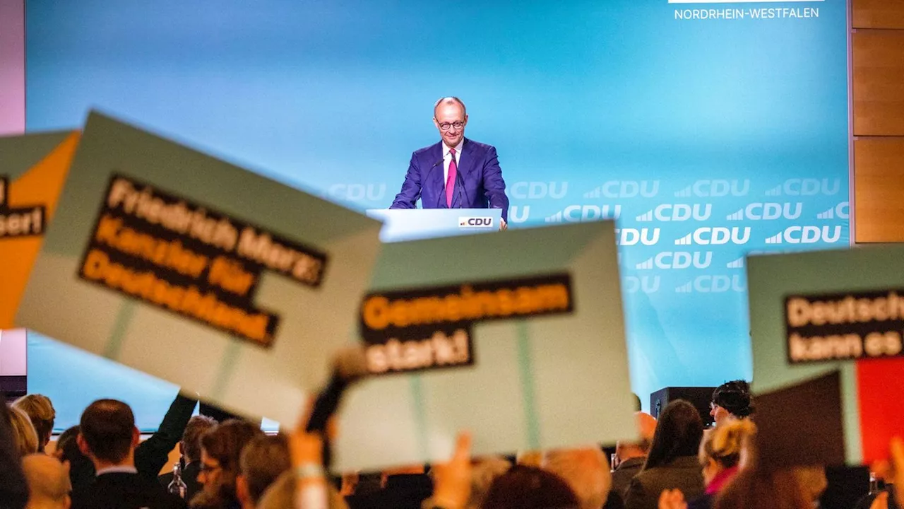 Kandidaten-Kür bei der CDU: Merz führt CDU NRW in die Bundestagswahl