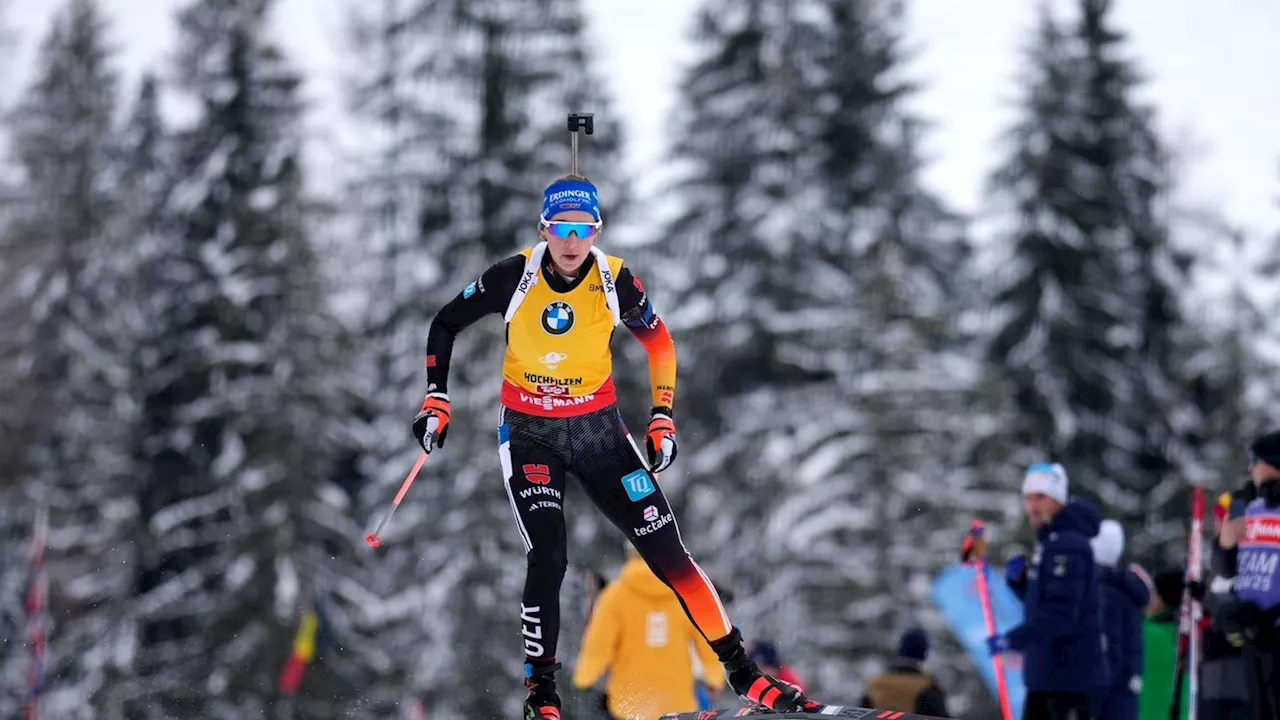 Weltcup in Österreich: Biathletinnen Voigt und Preuß in Hochfilzen auf dem Podest