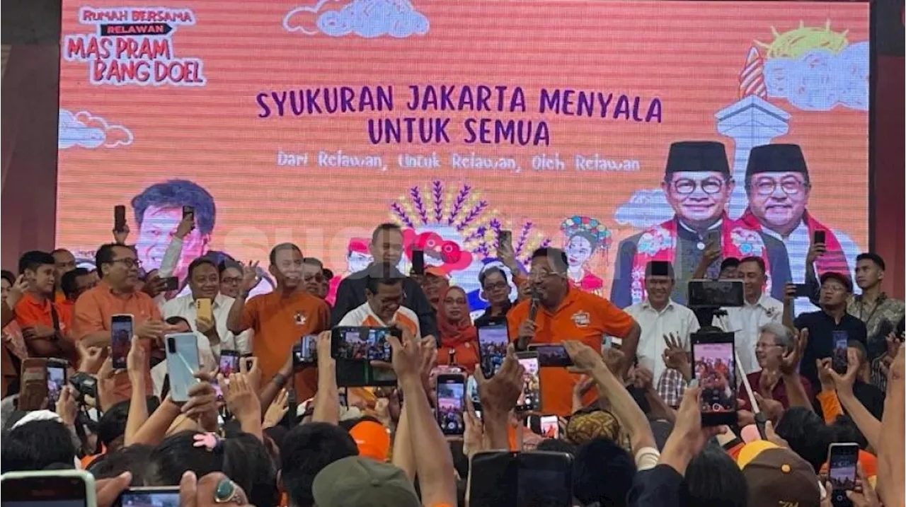 Hadiri Syukuran Kemenangan, Pramono Janji Realisasikan Janji-janji Kampanye pada 100 Hari Kerja