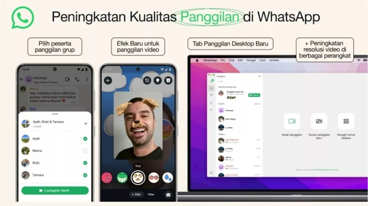 WhatsApp Tingkatkan Fitur Panggilan, Bawa Pengalaman Baru untuk Libur Akhir Tahun