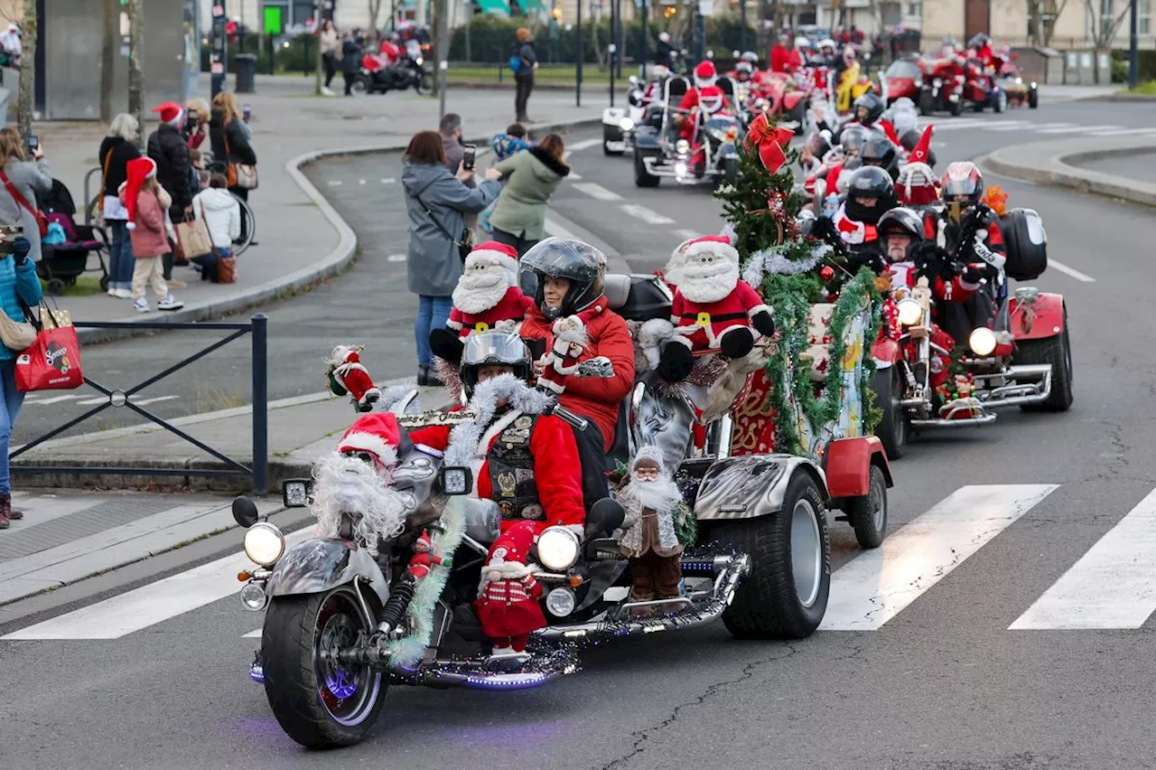 Bordeaux : plus de 1 700 Pères Noël motards livrent des jouets aux enfants hospitalisés