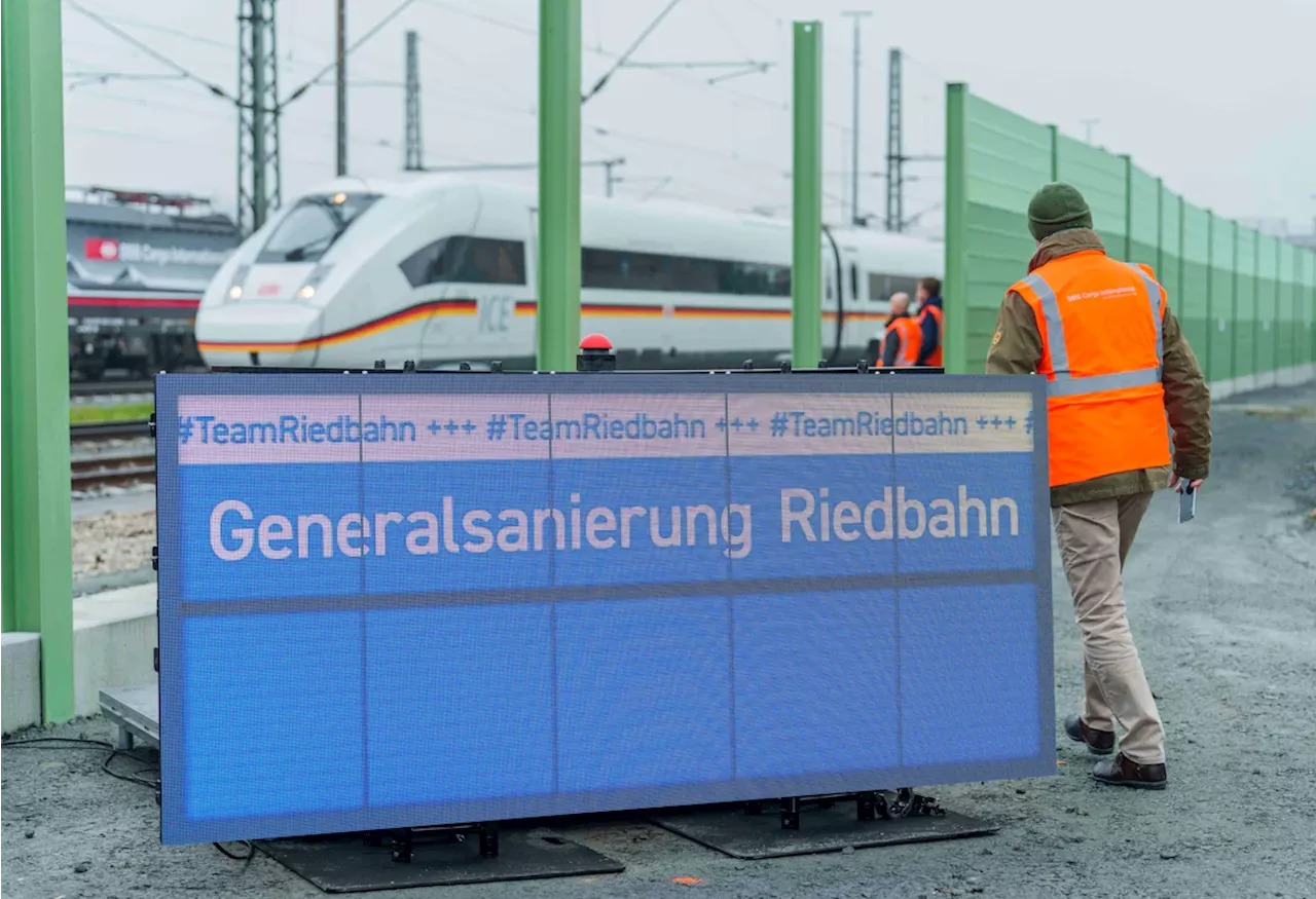 Riedbahn zwischen Frankfurt und Mannheim nach Sanierung wieder in Betrieb