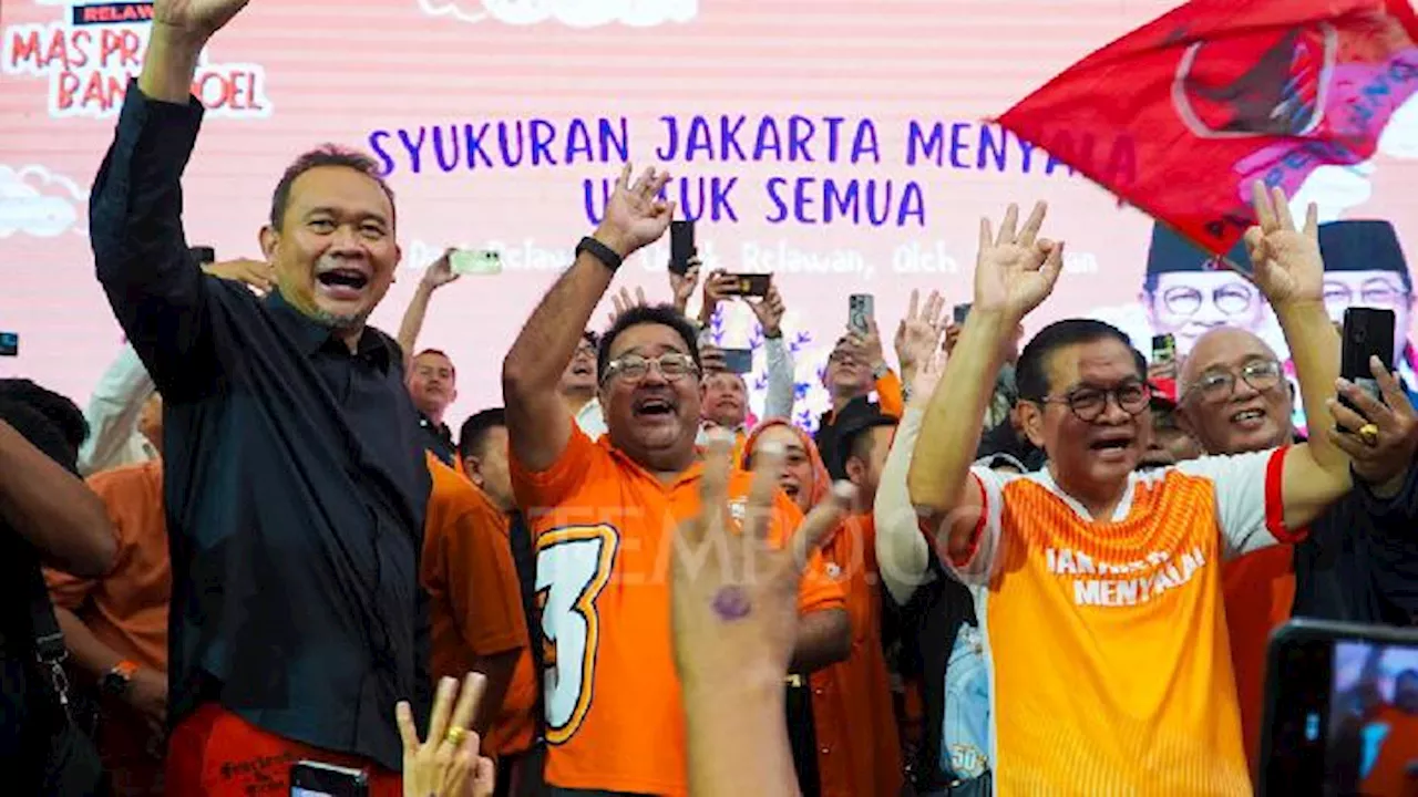 Relawan: Kemenangan Pramono Anung-Rano Karno di Pilkada Jakarta Dikerjakan Banyak Kelompok