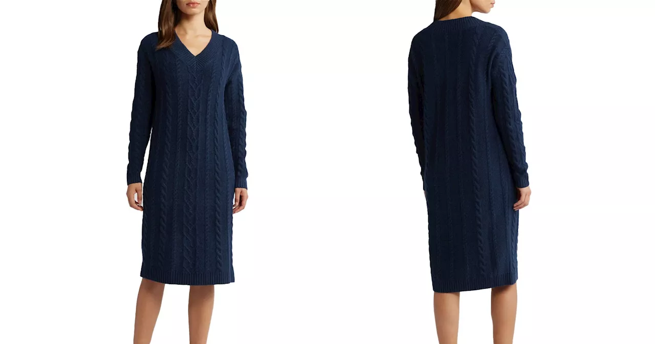 This 'Flattering' Sweater Dress Is 40% Off at Nordstrom