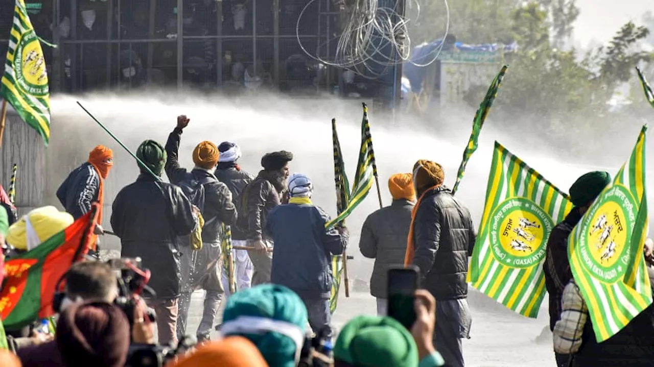 Farmers Halt March To Delhi, Claim 17 Protesters Injured In Tear Gas Shelling