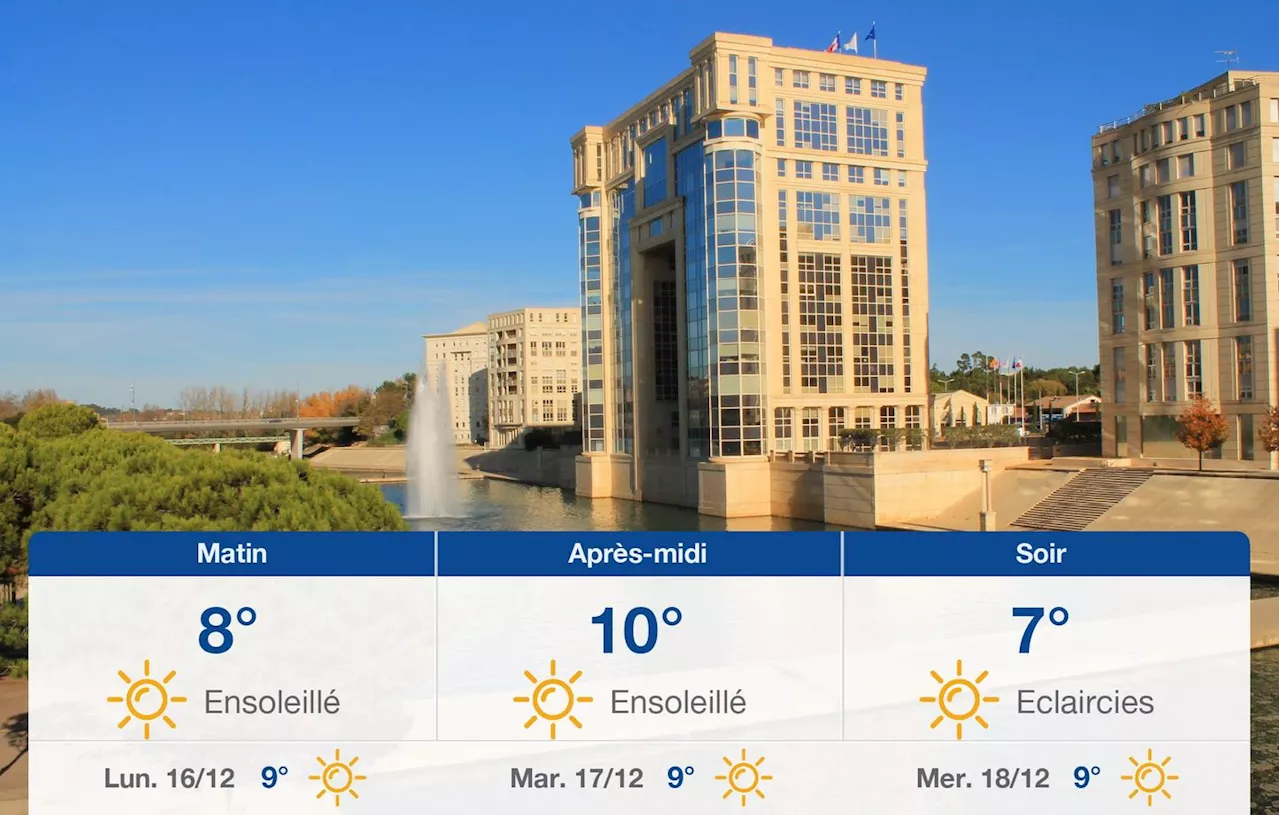 Météo Montpellier: prévisions du dimanche 15 décembre 2024