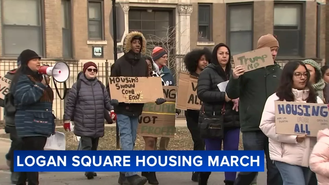 Logan Square march demands affordable housing from Chicago Housing Authority, landlords