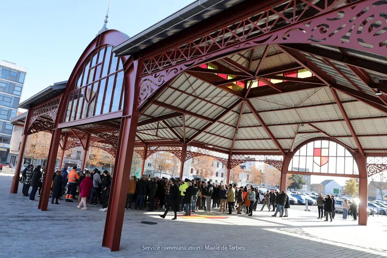 L'ancienne avait été détruite, une nouvelle halle à l'architecture singulière inaugurée à Tarbes