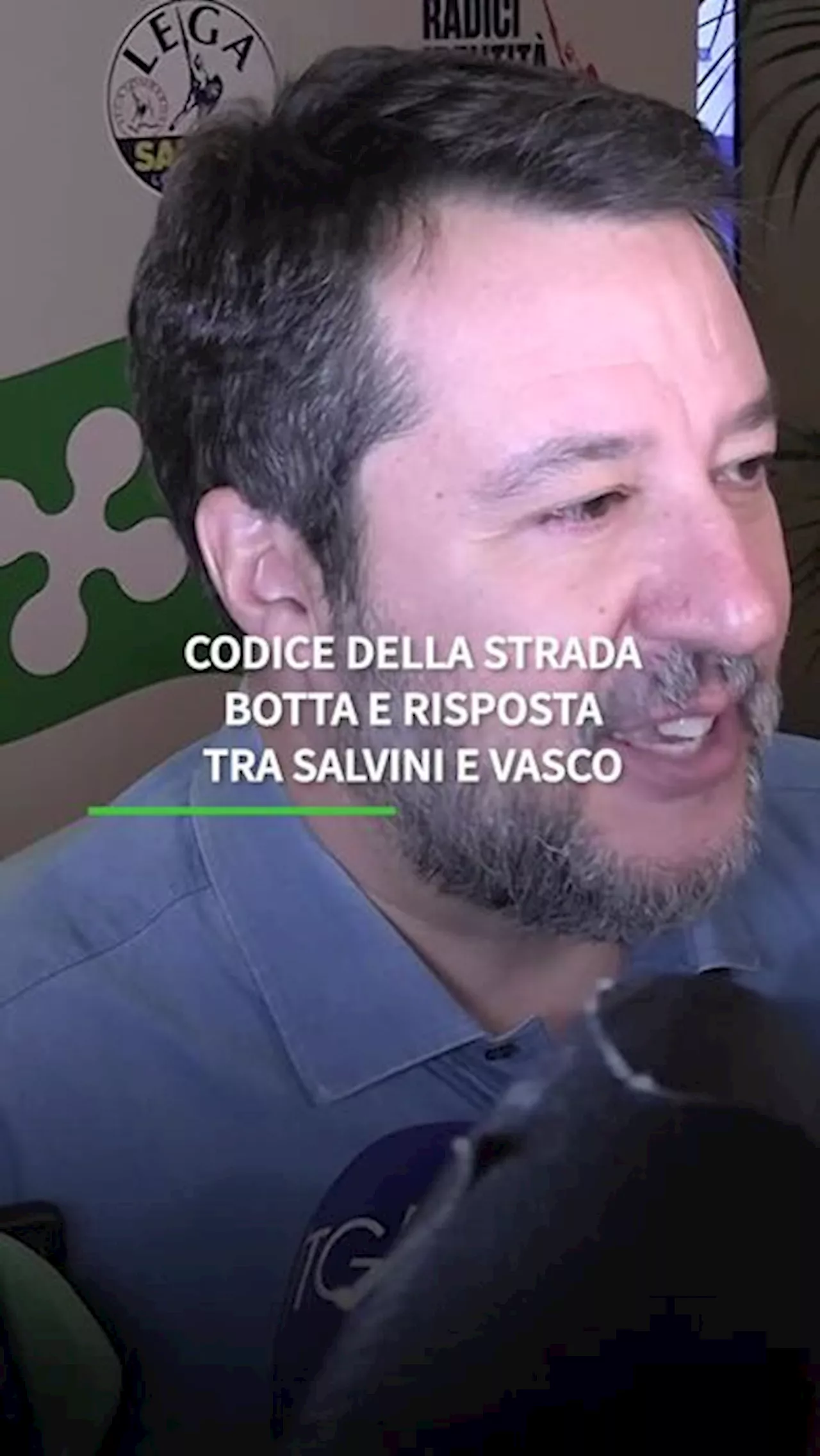 Codice della strada, botta e risposta Vasco-Salvini