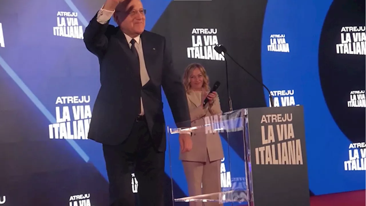 Meloni presenta Mikati ad Atreju: 'Amico mio e dell'Italia'