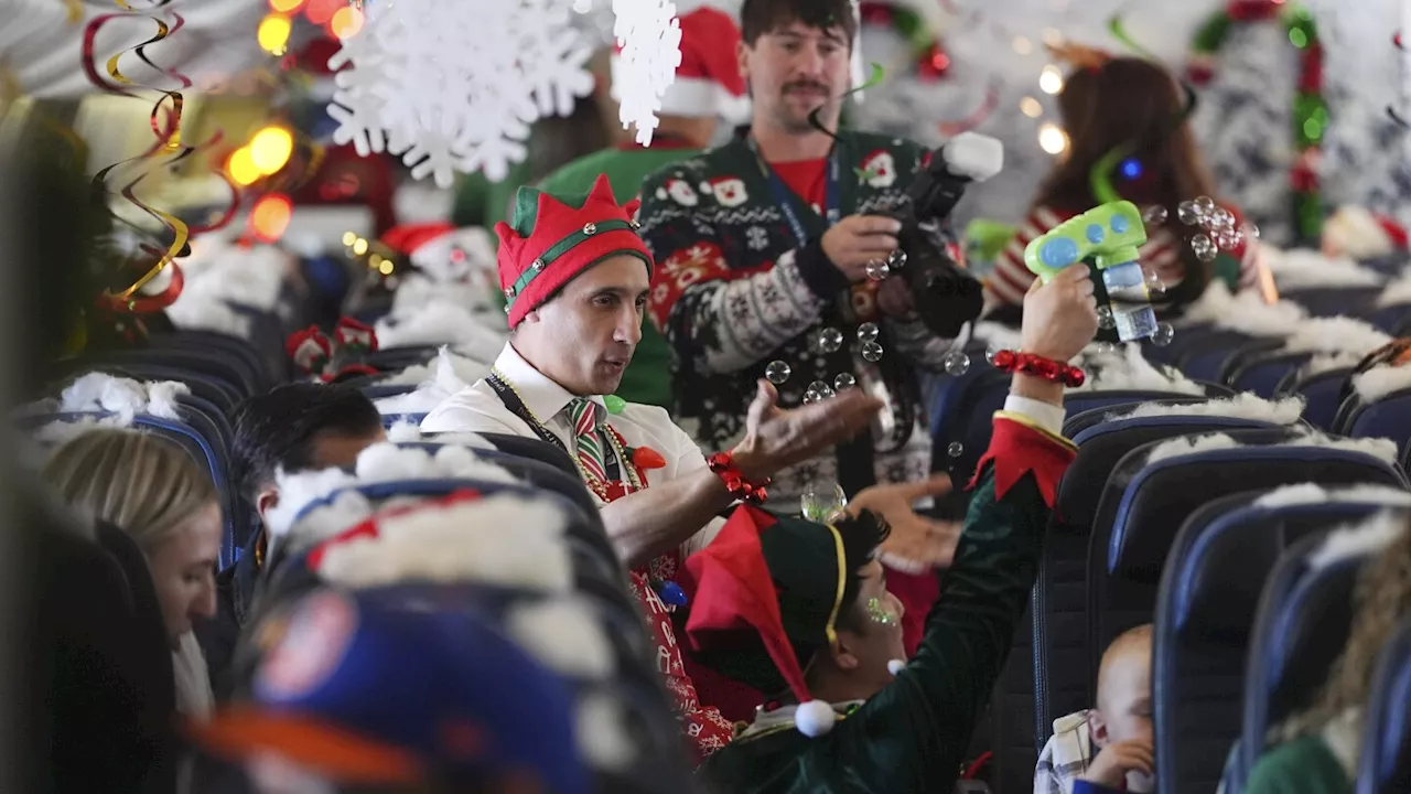 Flight takes kids to visit Santa at Denver airport's 'North Pole'