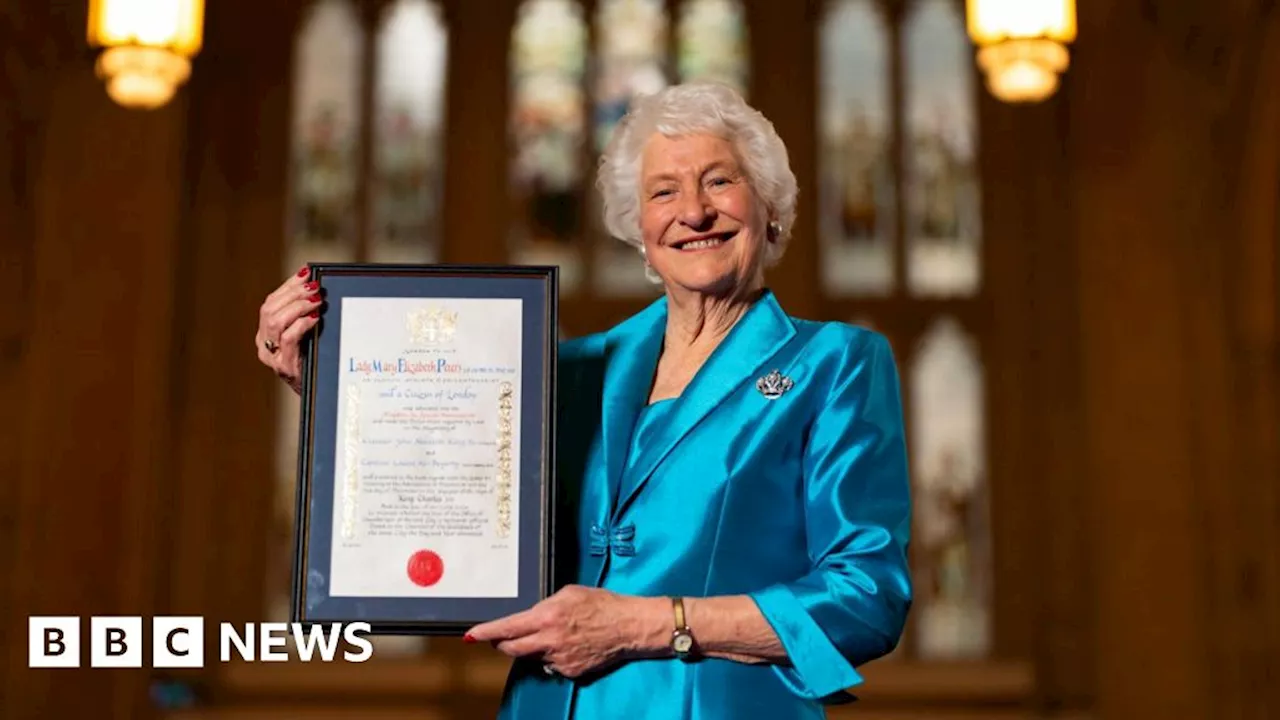 Olympian Lady Mary Peters receives Freedom of City of London