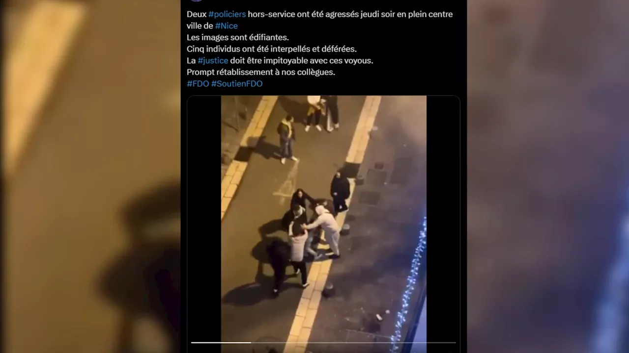 'Ils sont très choqués': une proche raconte l'agression des deux policiers hors service à Nice