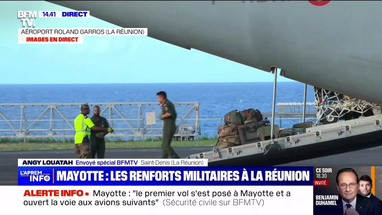 Mayotte: les premiers renforts provenant de La Réunion arrivent sur place