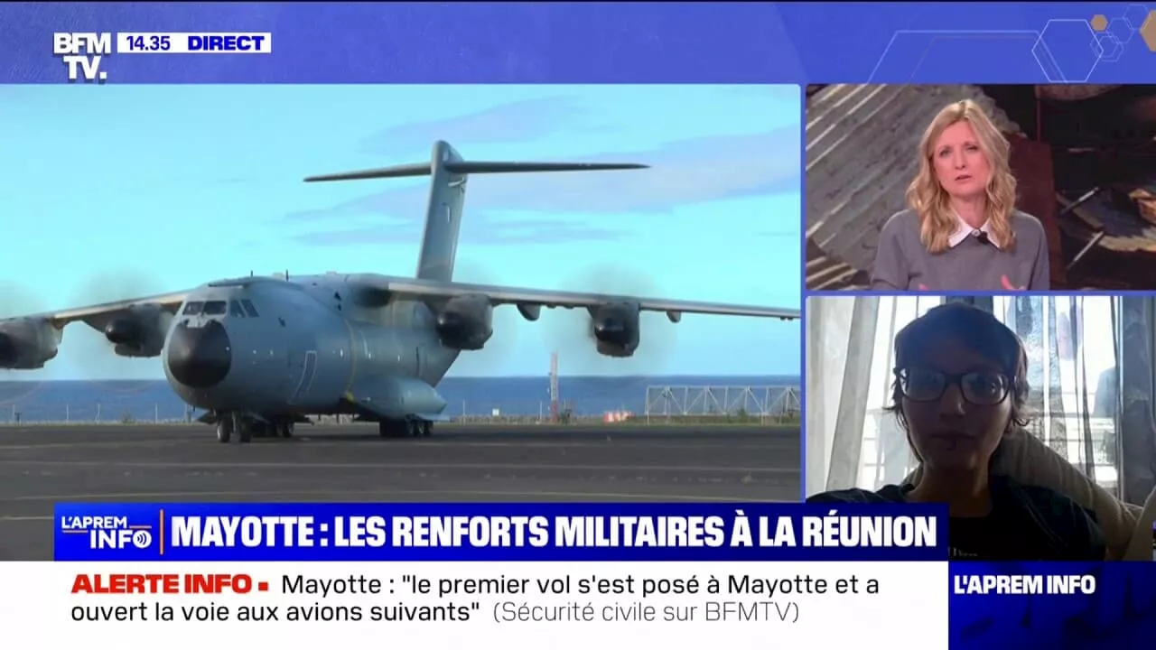 Mayotte: un premier avion transportant du matériel de secours a atterri sur place