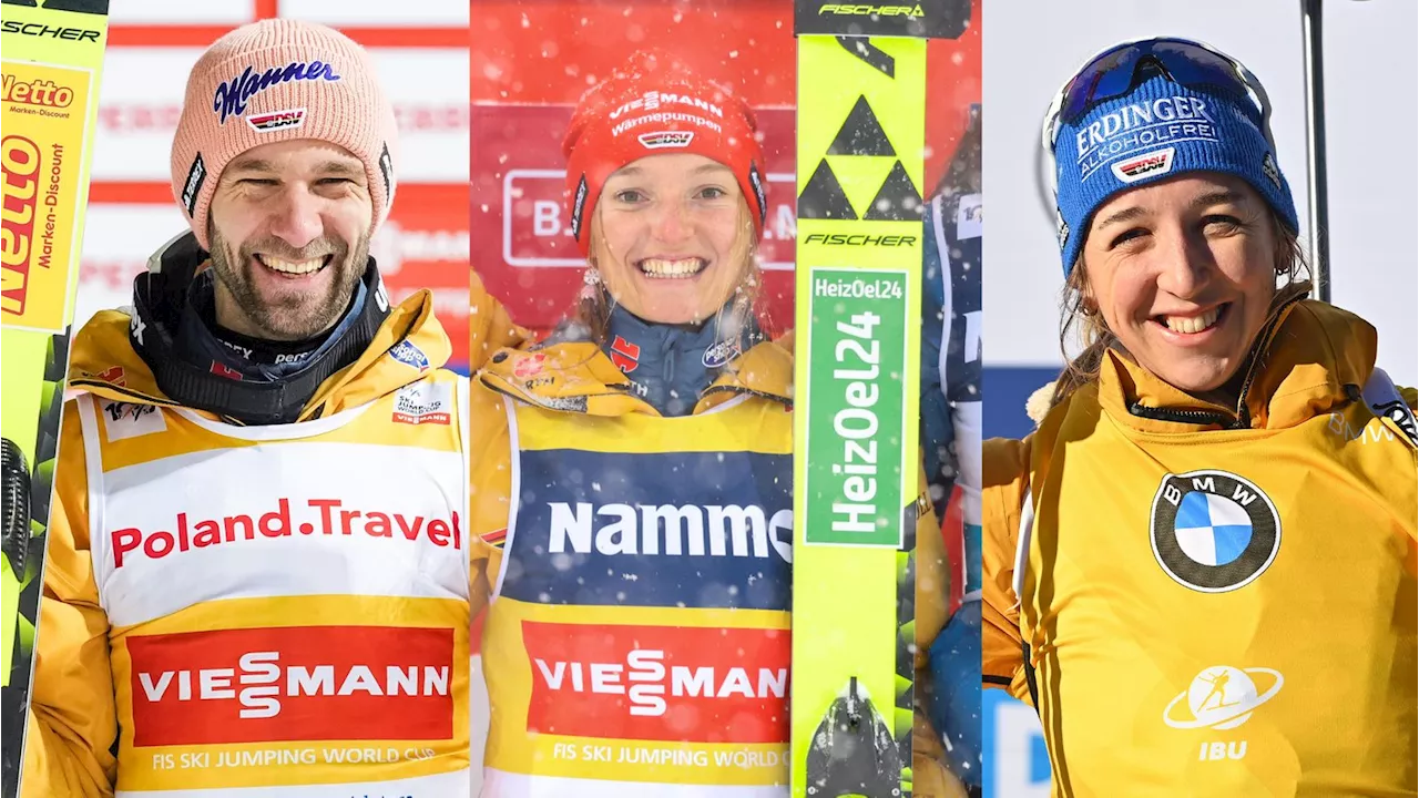 Skispringen- und Biathlon-Weltcup: Paschke, Preuß, Schmid: Wintersport-Stars tragen Gelbes Trikot