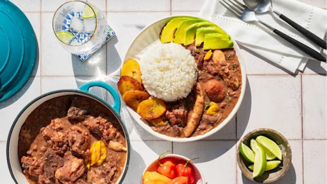 Stew peas and spinners: A classic Jamaican dish featuring tender braised meat