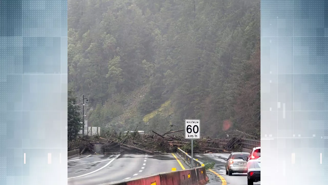 Sea to Sky Highway in B.C. has been closed in both directions due to mudslide