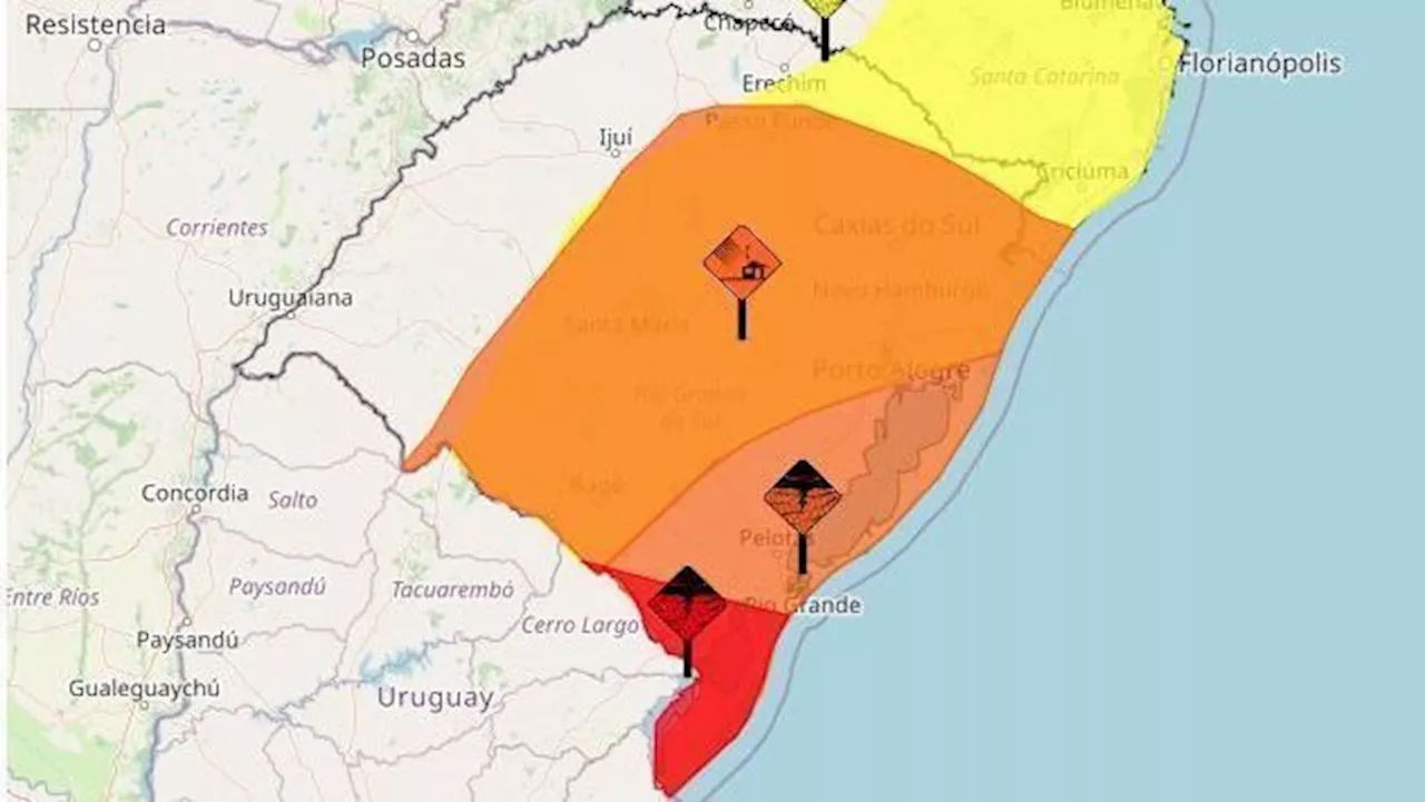 Ciclone subtropical pode atingir hoje (15) o Rio Grande do Sul; veja cidades na rota