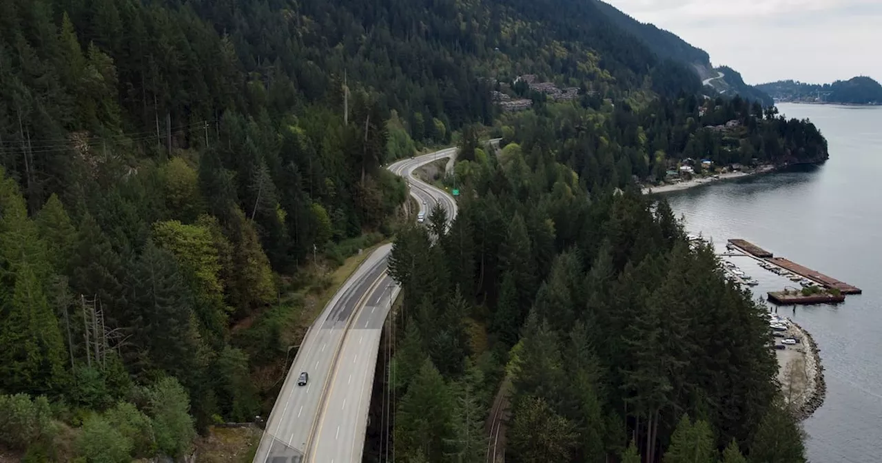 Sea to Sky Highway reopens after a landslide from BC windstorm