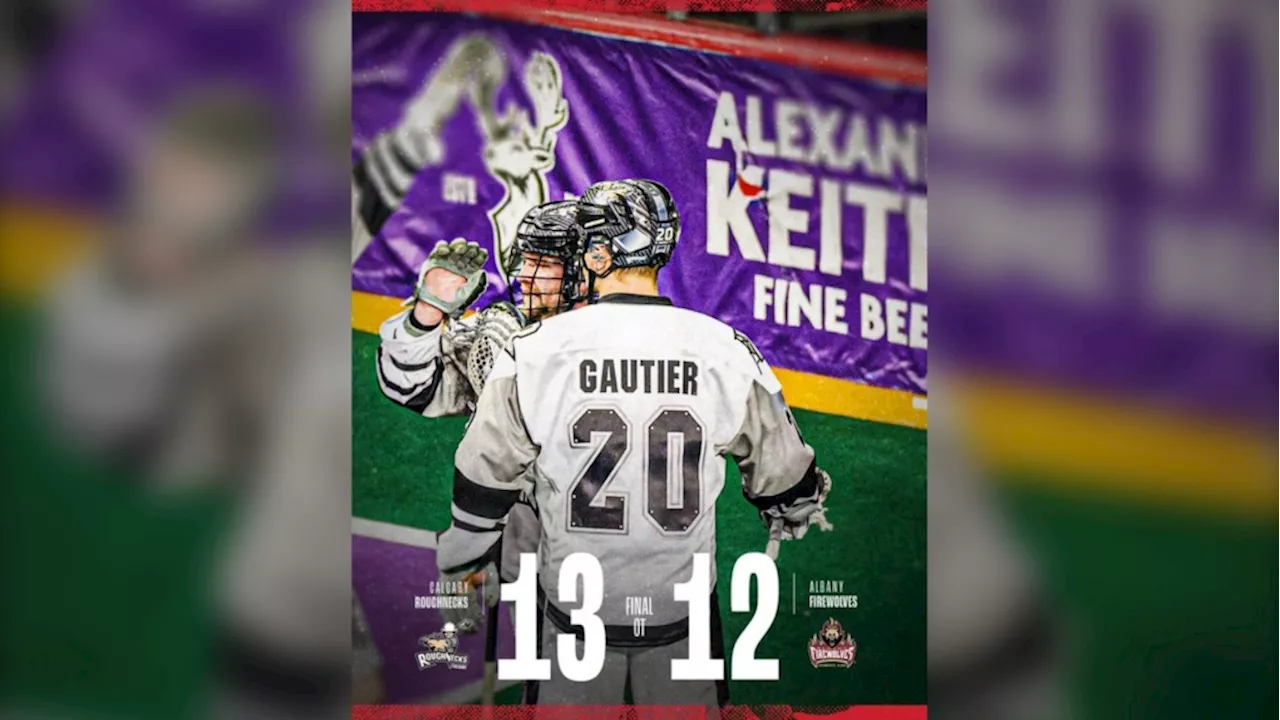 Dane Dobbie explodes for 8 goals as Roughnecks beat Albany 13-12 in overtime