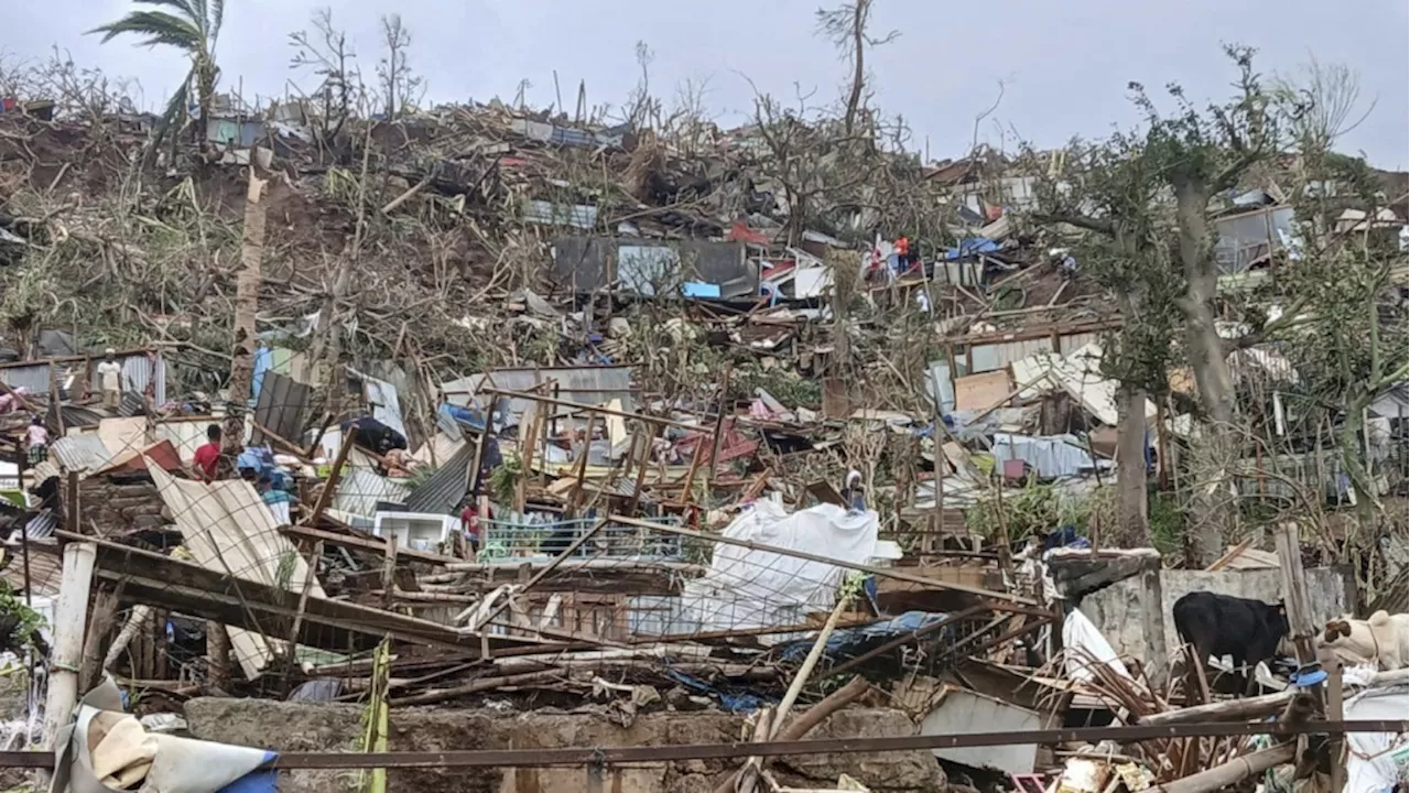 At least 11 dead in the French territory of Mayotte as Cyclone Chido causes devastating damage