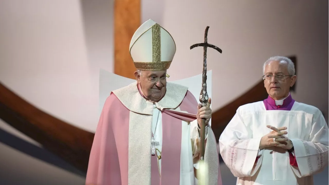 Pope Francis makes first papal visit to France's Corsica awash in expressions of popular piety