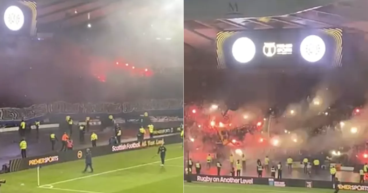 Celtic and Rangers fans test Spfl resolve over pyro as smoke delays kick off