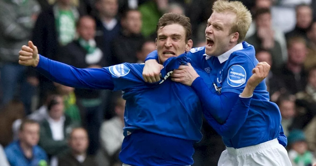 What happened to the last Rangers team to beat Celtic in a League Cup final?