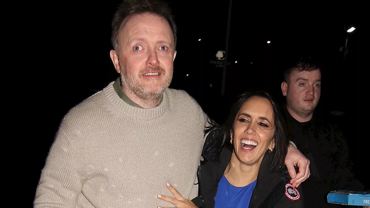 Strictly winner Chris McCausland celebrates until the early hours as he clutches his Glitterball...