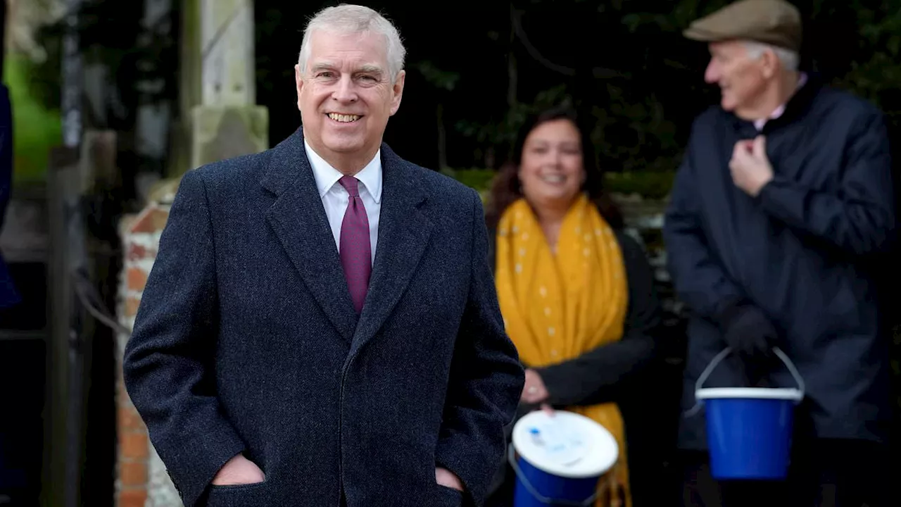 Prince Andrew 'could be barred from walking to church with royal family on Christmas morning' as...