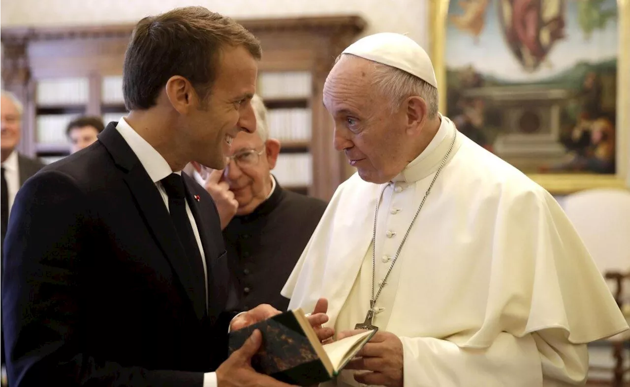 Papa Francisco se reúne con Emmanuel Macron; es su primera visita a Córcega