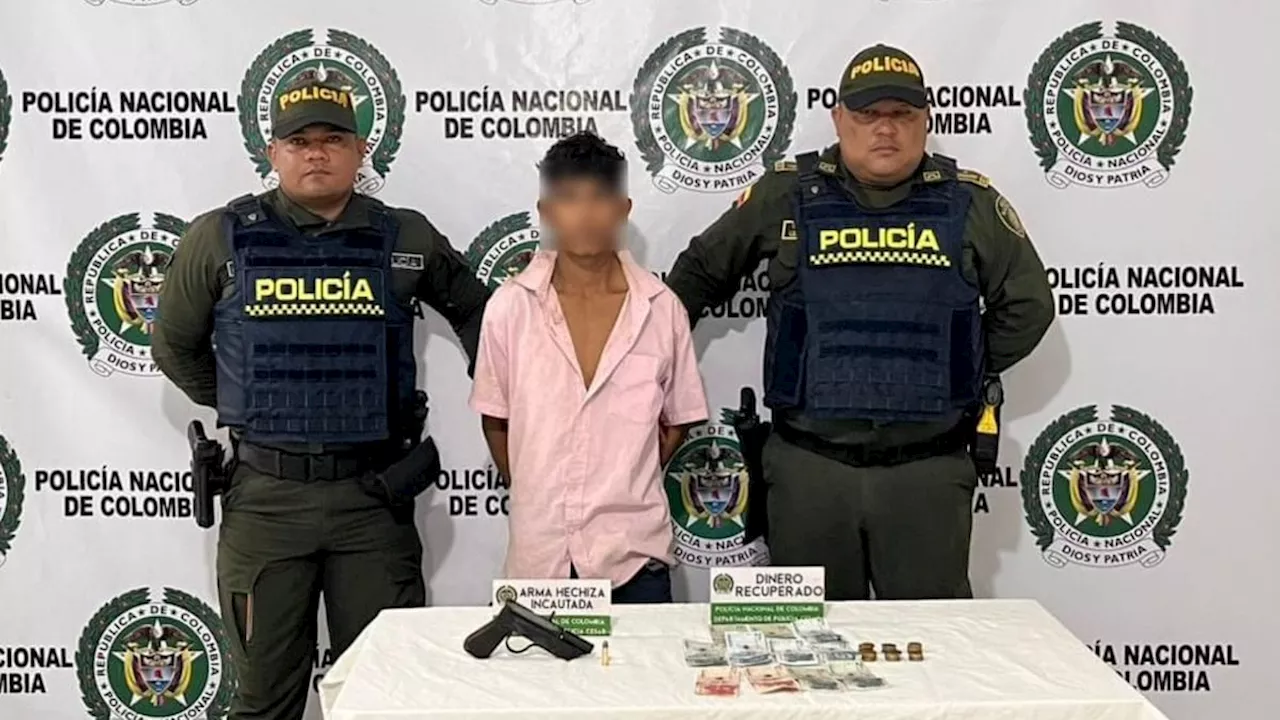 Comunidad persiguió y entregó a la Policía a un joven que atracó una tienda en Valledupar