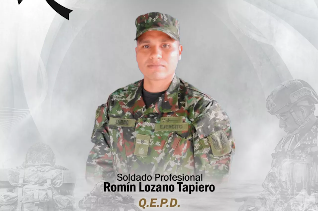 Asesinan a soldado Romin Lozano durante combates en La Llanada, Nariño