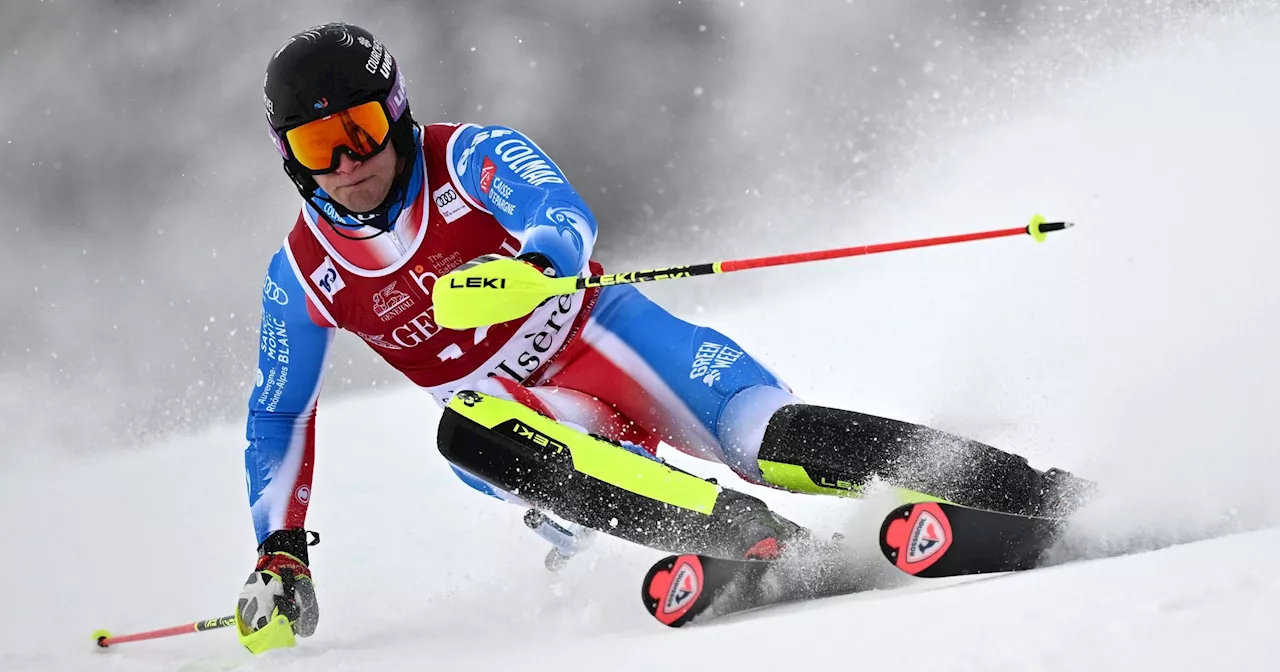  Steven Amiez domine la 1re manche du slalom