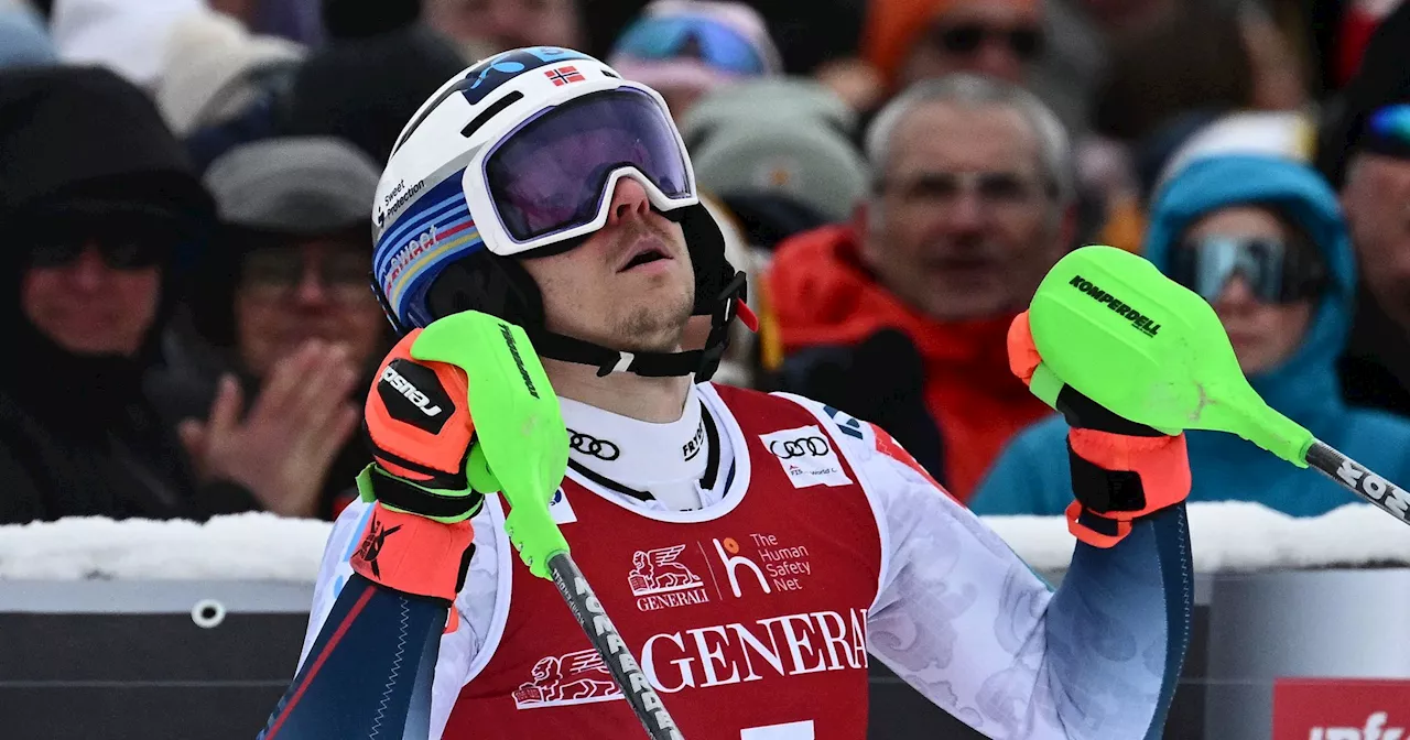 Kristoffersen vince lo slalom ed esulta dopo due anni! Kastlunger e Vinatzer in top 10, tante uscite in Val d'Isere