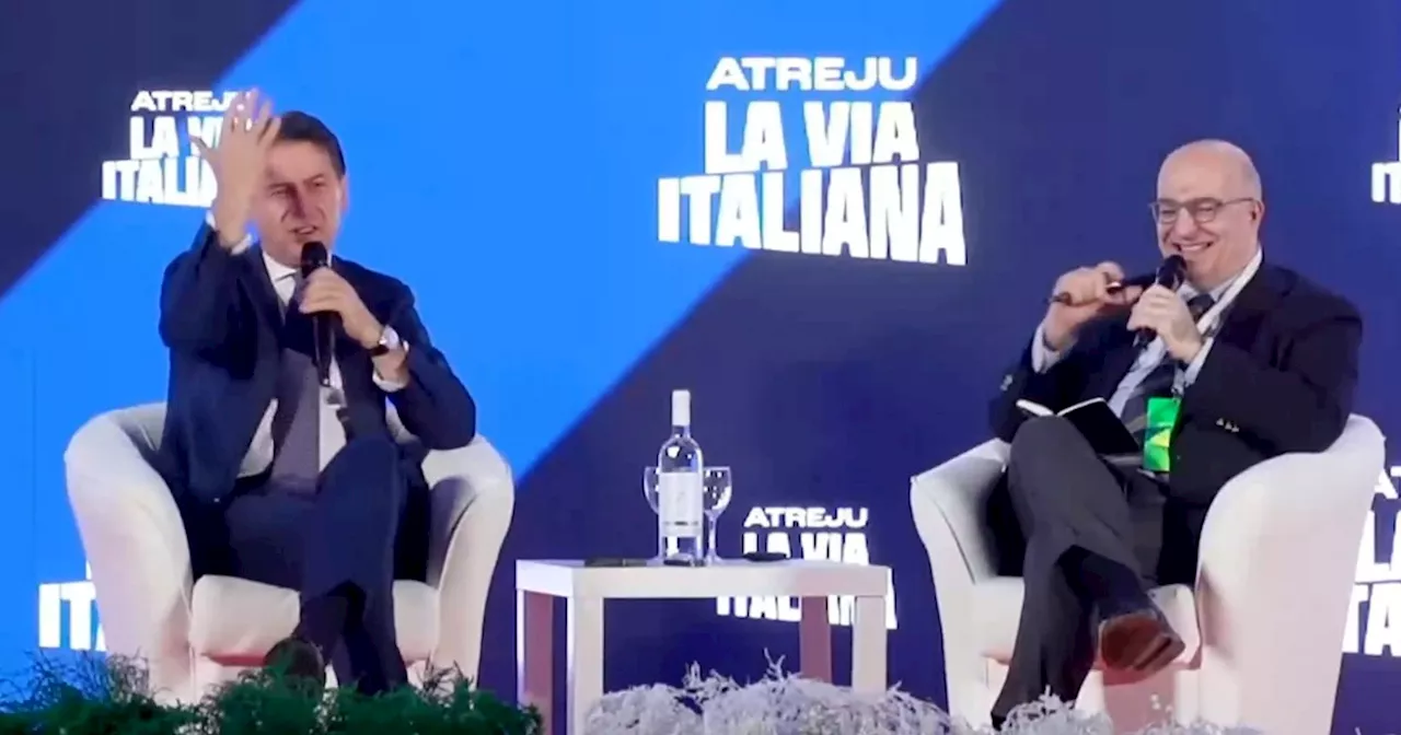 Il siparietto di Giuseppe Conte ad Atreju: “Sentitevi liberi di fischiarmi, sarebbe strano se non lo…