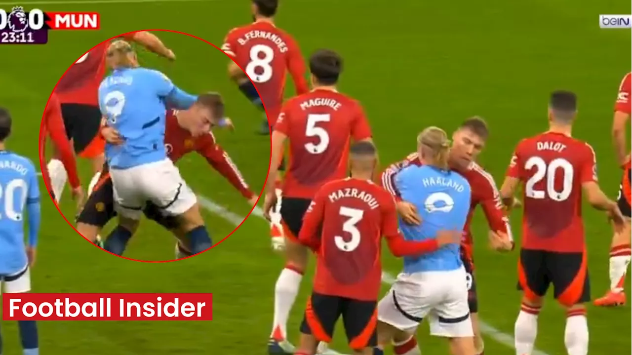 Man City fans rage at ‘disgraceful’ VAR call as Man United footage re-analysed