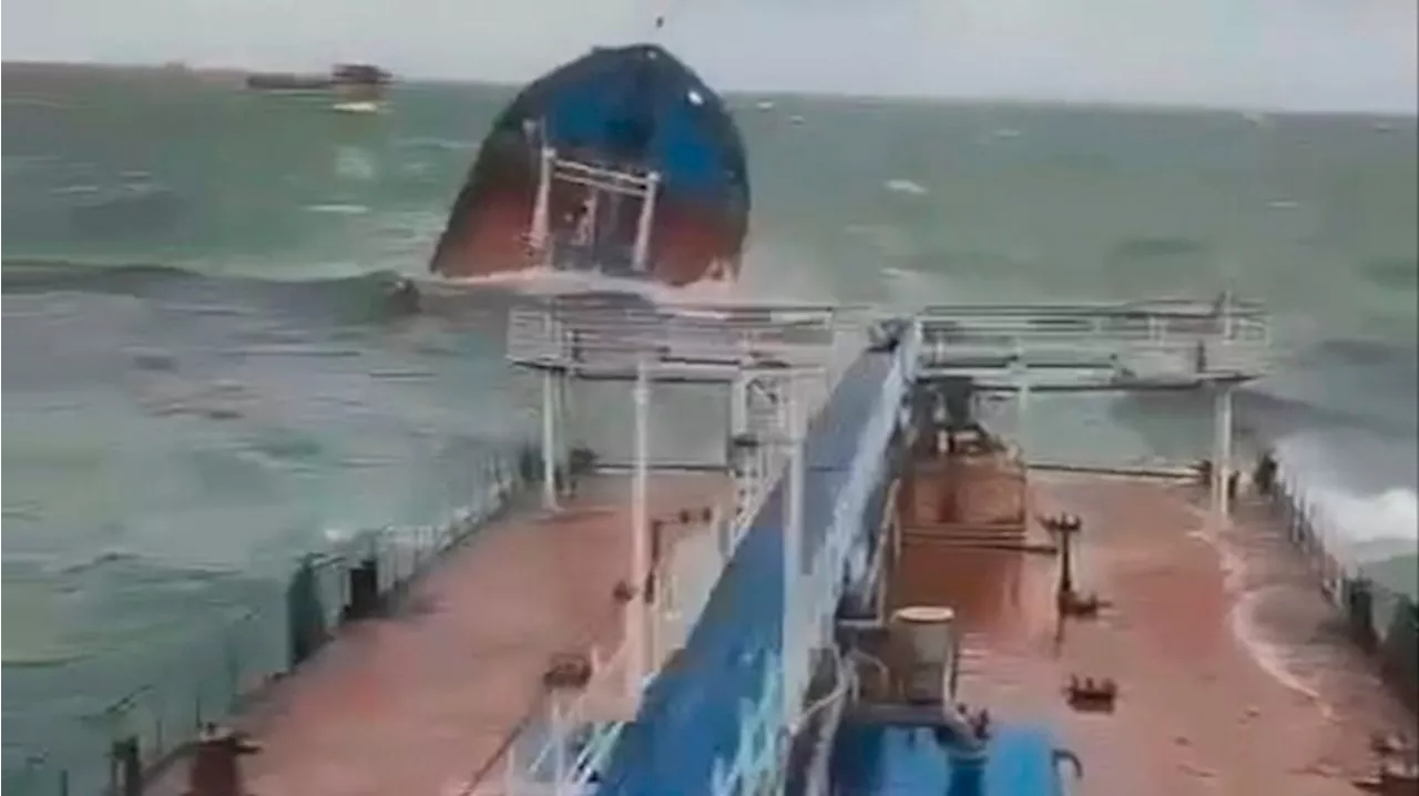 Storm-hit Russian petroleum tankers trigger fears of fuel spills in Black Sea