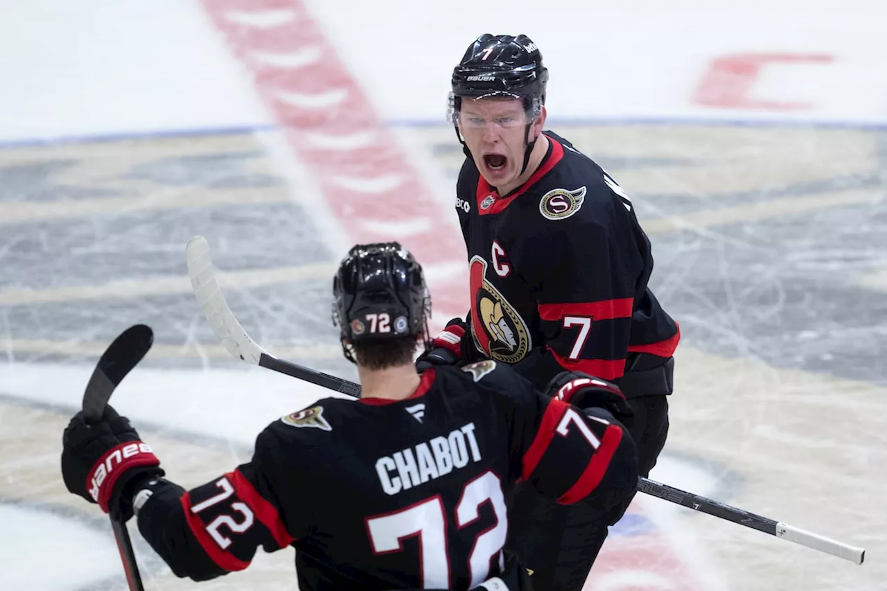 Tkachuk scores in OT as Senators edge Penguins 3-2