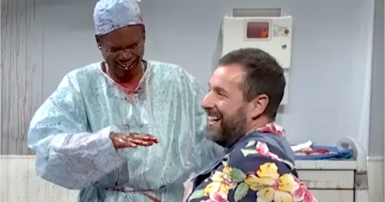 Adam Sandler Is Not 'So Good' To Chris Rock In Surprise, Bloody Return To 'SNL'